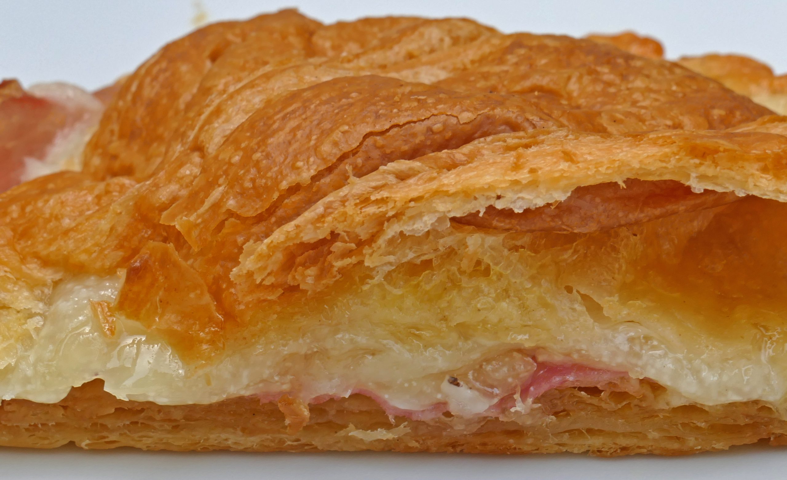 ham and melted cheese croissant