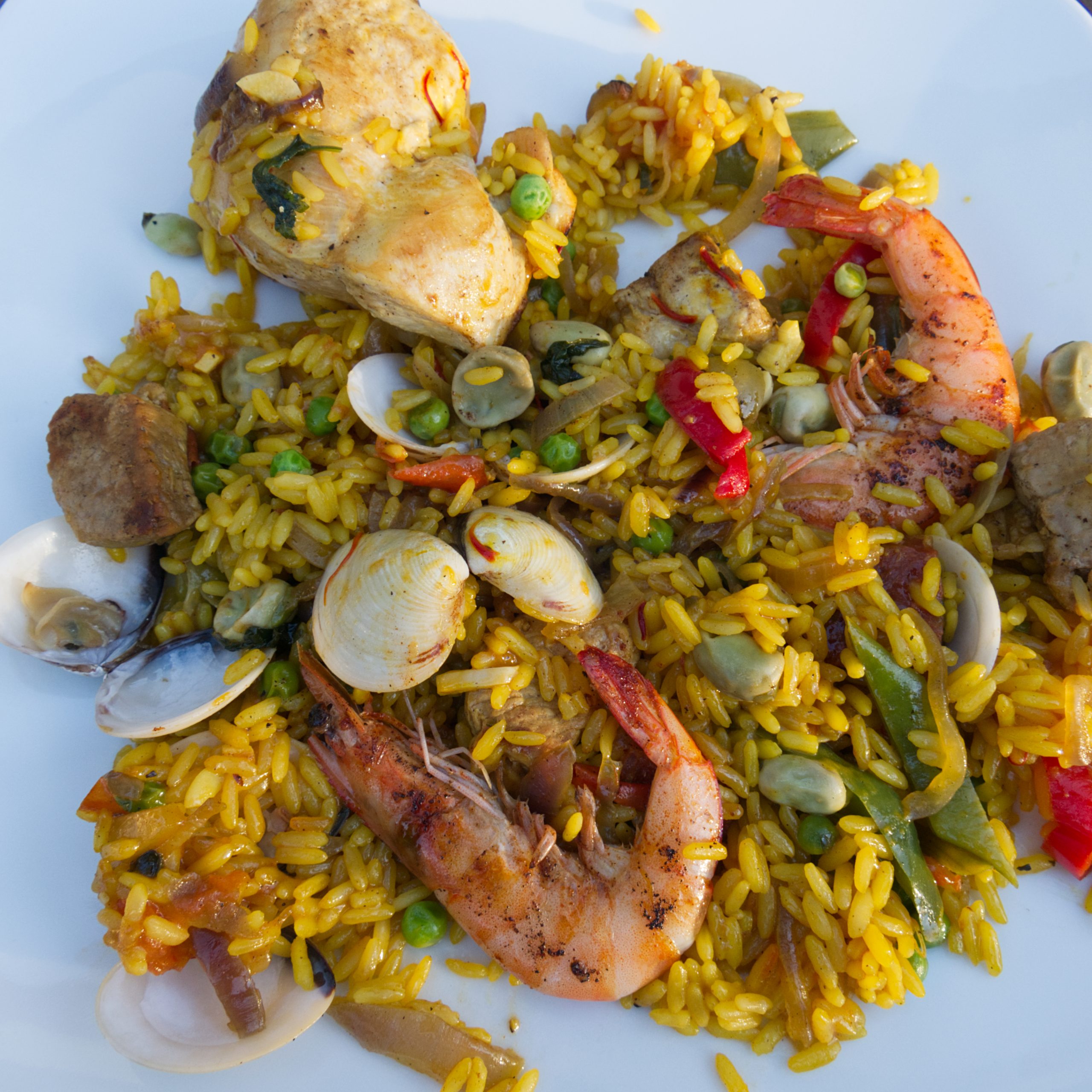 Paella Plated Up